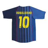 Barcelona RONALDINHO #10 Away Soccer Jersey Retro 2004/05